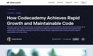 Preview of the Codecademy Case Study