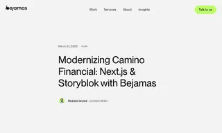 Preview of the Camino Financial Case Study