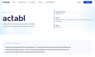 Preview of the Actabl Case Study