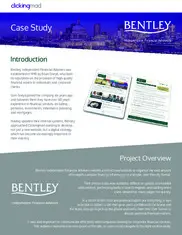 Preview of the Bentley Independent Financial Advisers Case Study