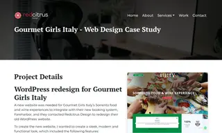 Preview of the Gourmet Girls Italy Case Study