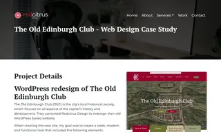 Preview of the The Old Edinburgh Club Case Study