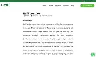 Preview of the BeliFurniture.com Case Study
