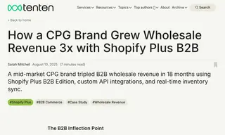 Preview of the Mid-market CPG Brand Case Study