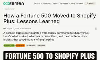 Preview of the Fortune 500 Retailer Case Study