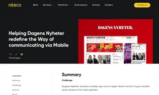 Preview of the Dagens Nyheter Case Study