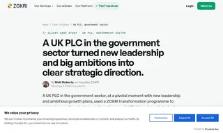 Preview of the UK PLC in the Government Sector Case Study