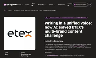 Preview of the Etex Case Study