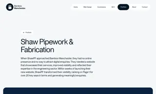 Preview of the Shaw Pipework & Fabrication Case Study