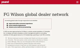 Preview of the FG Wilson Case Study