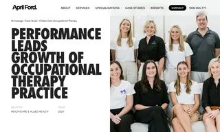 Preview of the Forbes Care Occupational Therapy Case Study