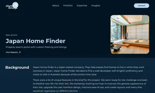 Preview of the Japan Home Finder Case Study