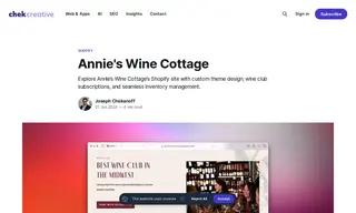 Preview of the Annie's Wine Cottage Case Study