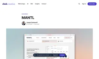 Preview of the MANTL Case Study