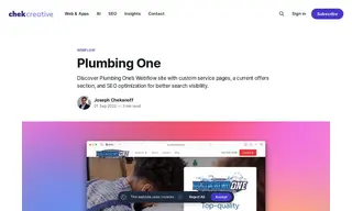 Preview of the Plumbing One Case Study