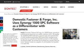Preview of the Domestic Fastener & Forge, Inc. Case Study