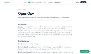 Preview of the OpenGov Case Study
