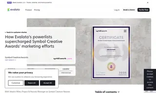 Preview of the Symbol Creative Awards Case Study