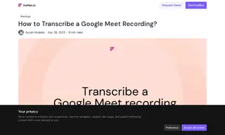 Preview of the Google Meet Case Study