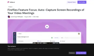 Preview of the Fireflies Business Tier Users Case Study