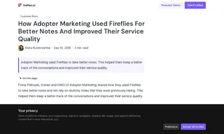Preview of the Adopter Marketing Case Study