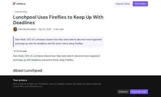Preview of the LunchPool Case Study