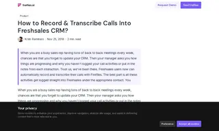 Preview of the Freshsales Users Case Study