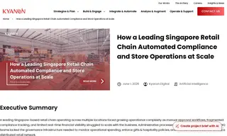 Preview of the Leading Singapore Retail Chain Case Study