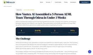 Preview of the Vantex AI Case Study