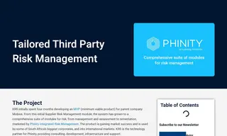 Preview of the Phinity Risk Solutions Case Study