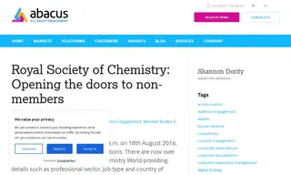 Preview of the Royal Society of Chemistry Case Study