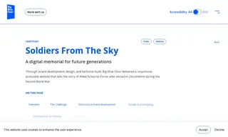Preview of the Soldiers From the Sky Case Study