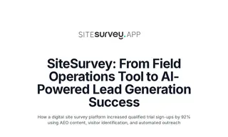 Preview of the SiteSurvey Case Study