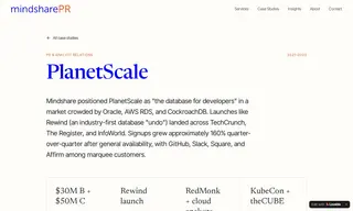 Preview of the PlanetScale Case Study