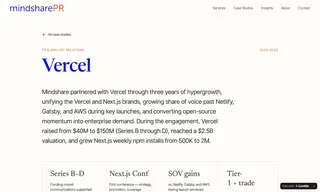 Preview of the Vercel Case Study