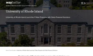 Preview of the University of Rhode Island Case Study