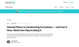 Preview of the General Motors Case Study