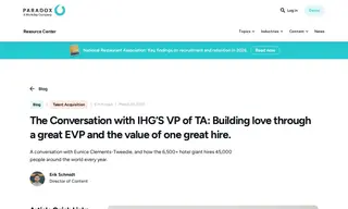 Preview of the IHG Case Study