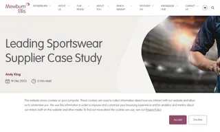 Preview of the Leading Sportswear Supplier Case Study