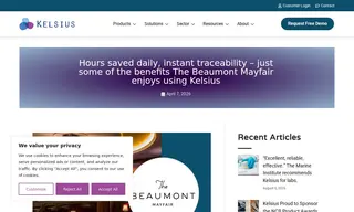 Preview of the The Beaumont Mayfair Case Study