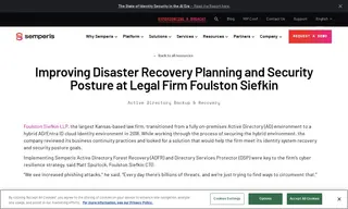 Preview of the Foulston Siefkin LLP Case Study