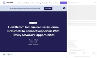 Preview of the Razom for Ukraine Case Study