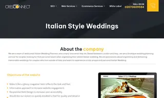 Preview of the Italian Style Weddings Case Study