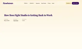 Preview of the Boss Fight Studio Case Study