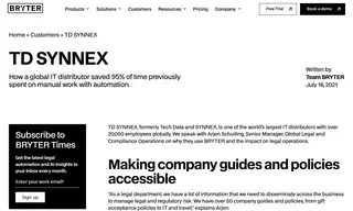 Preview of the TD Synnex Case Study