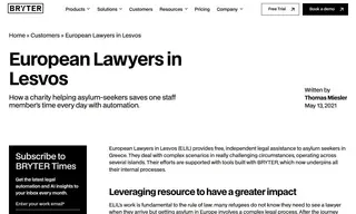 Preview of the European Lawyers in Lesvos Case Study