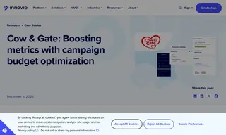 Preview of the Cow & gate Case Study