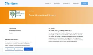Preview of the Royal Horticultural Society Case Study