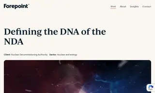Preview of the Nuclear Decommissioning Authority Case Study
