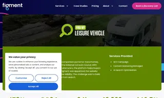 Preview of the Find My Leisure Vehicle Case Study
